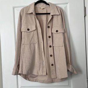 Corduroy shacket